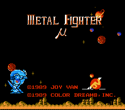 Metal Fighter (Homebrew) — Title screen